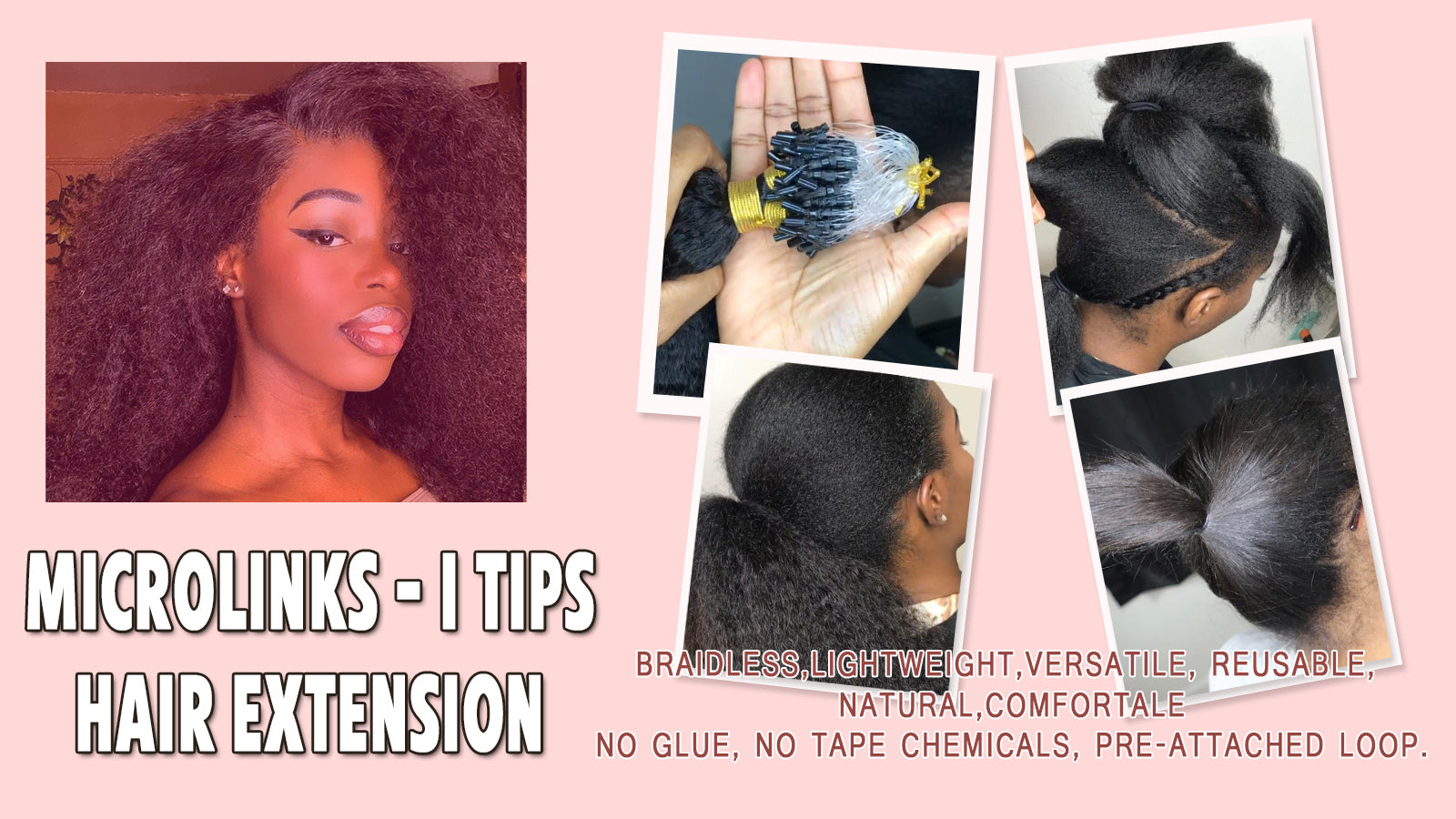 Microlinks & Tape-ins on Black Hair, Everything You Need to Know