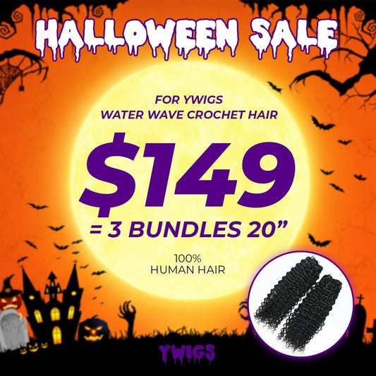 Flash Sale Human Crochet Hair Water Wave For Miracle Knots 20" - Ywigs