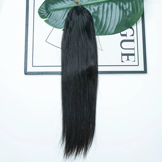 Straight Pre-Separated Knotless Crochet Hair Extensions Human Hair