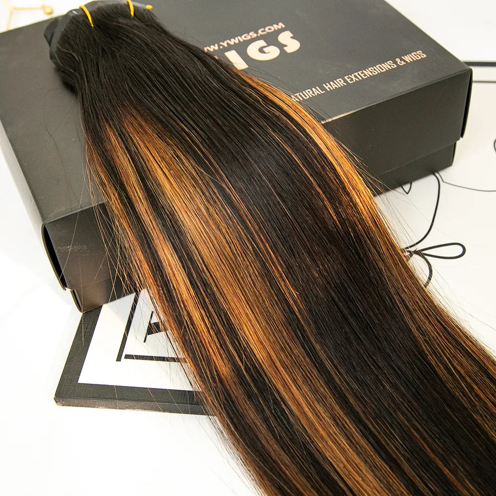 Blonde Highlighted Seamless Clip Ins