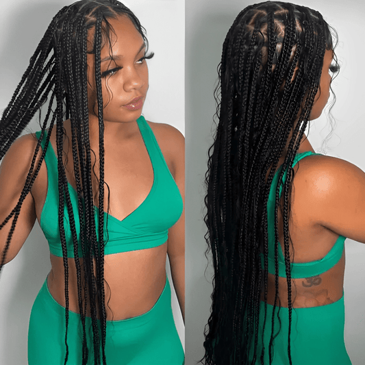 Box Braids Hair for Summer Look