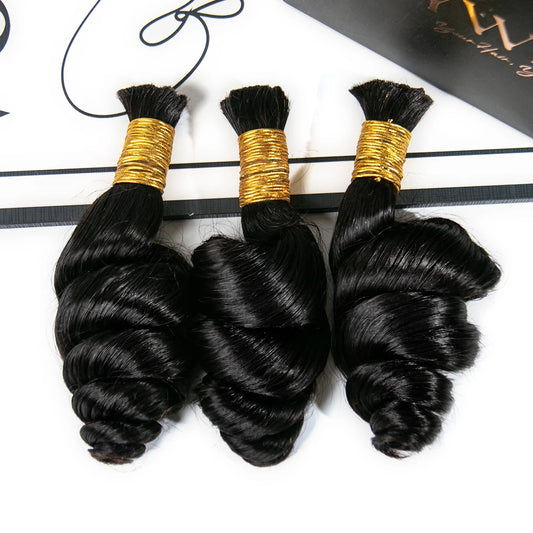 bulk human hair for braiding loose wave