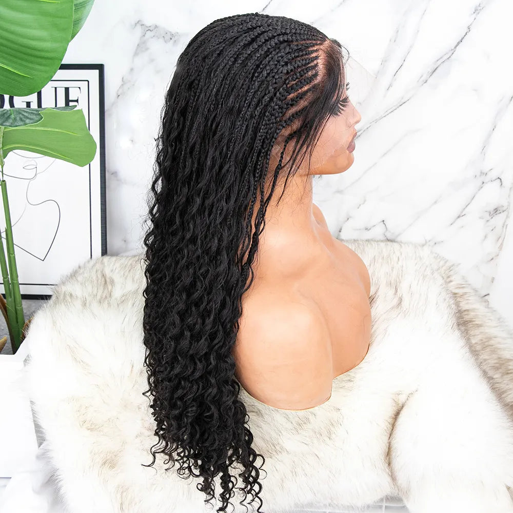 Front Braided Hd Lace Full Lace Wig
