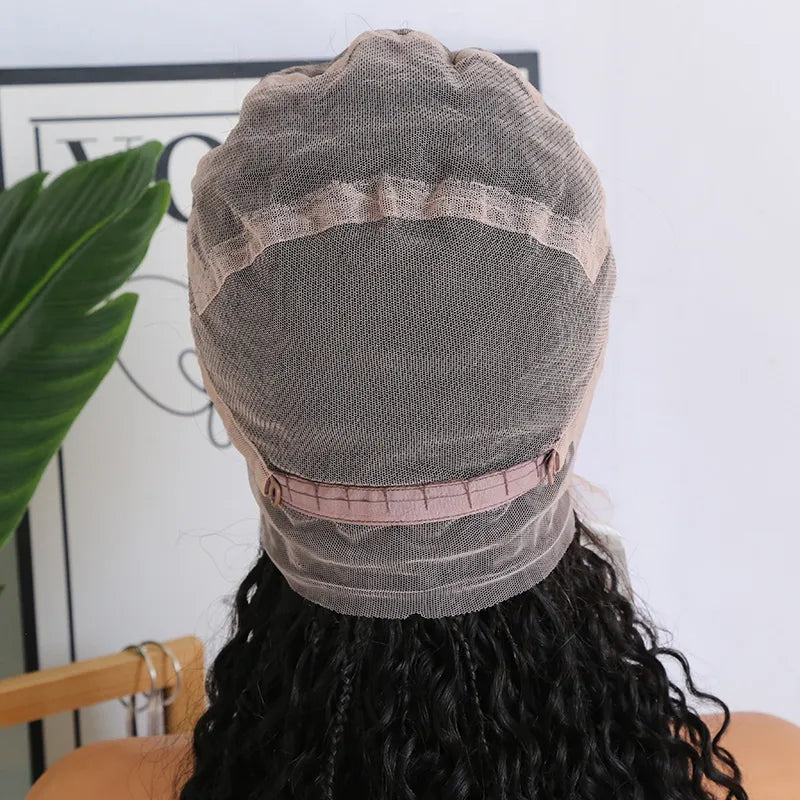 Bohemian Knotless HD Lace Human Hair Full Lace Braided Wig