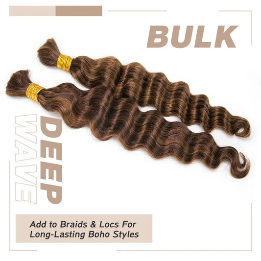 #4/#30 Mix Color Blend Loose Deep Wave Bulk Hair