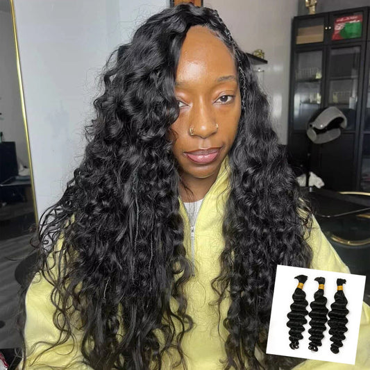 bulk braiding hair loose deep wave for boho braids styles