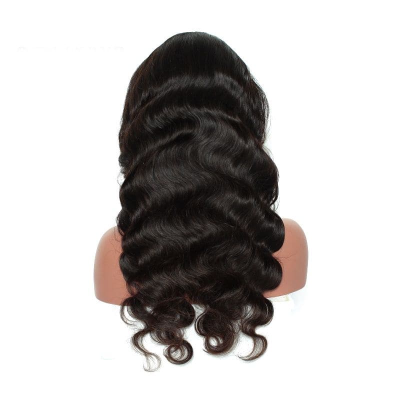 body wave human hair full lace wig 4