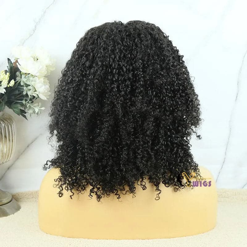 5x5 lace closure wigs human hair kinky curly