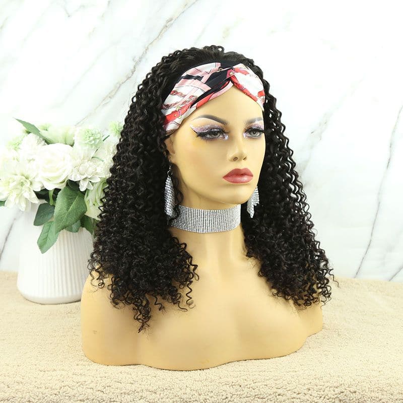 Ella Jerry Curly Human Hair Headband Wig 4