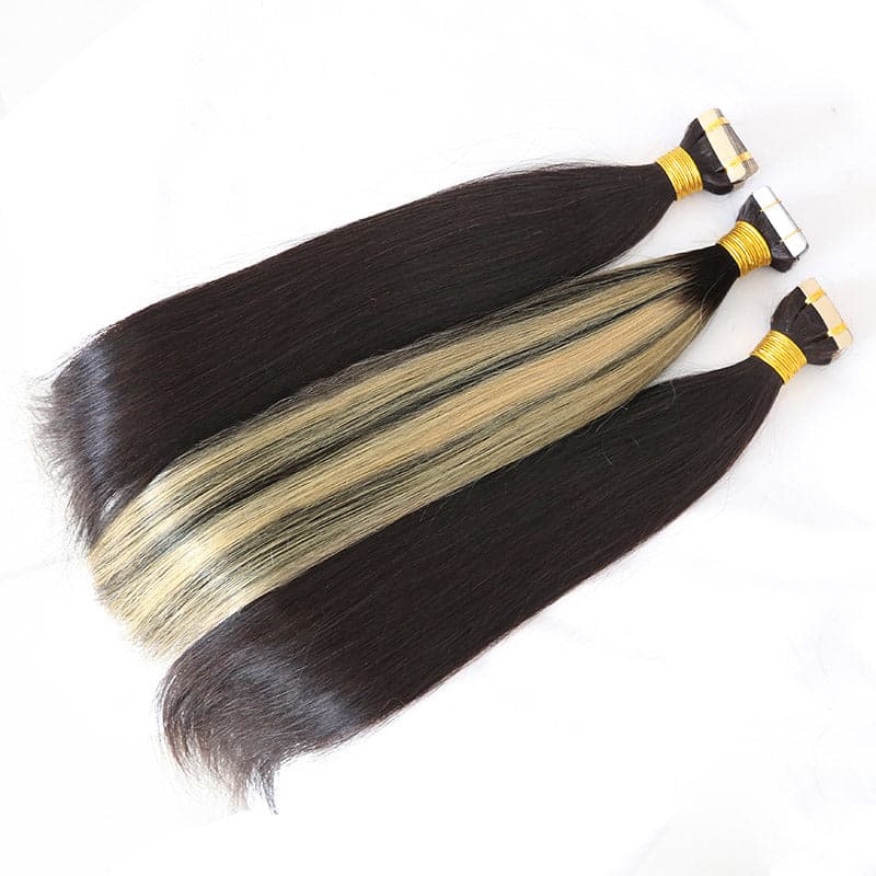 tape in hair extensions straight for fine thin hair