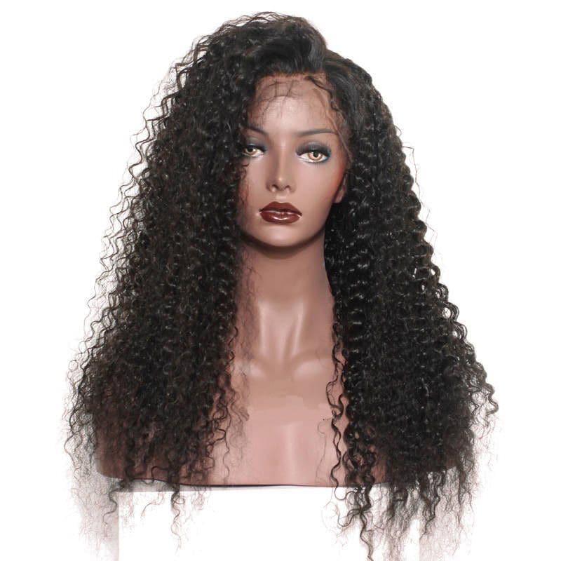 Jerry Curly 360 Lace Frontal Wigs Human Hair front2