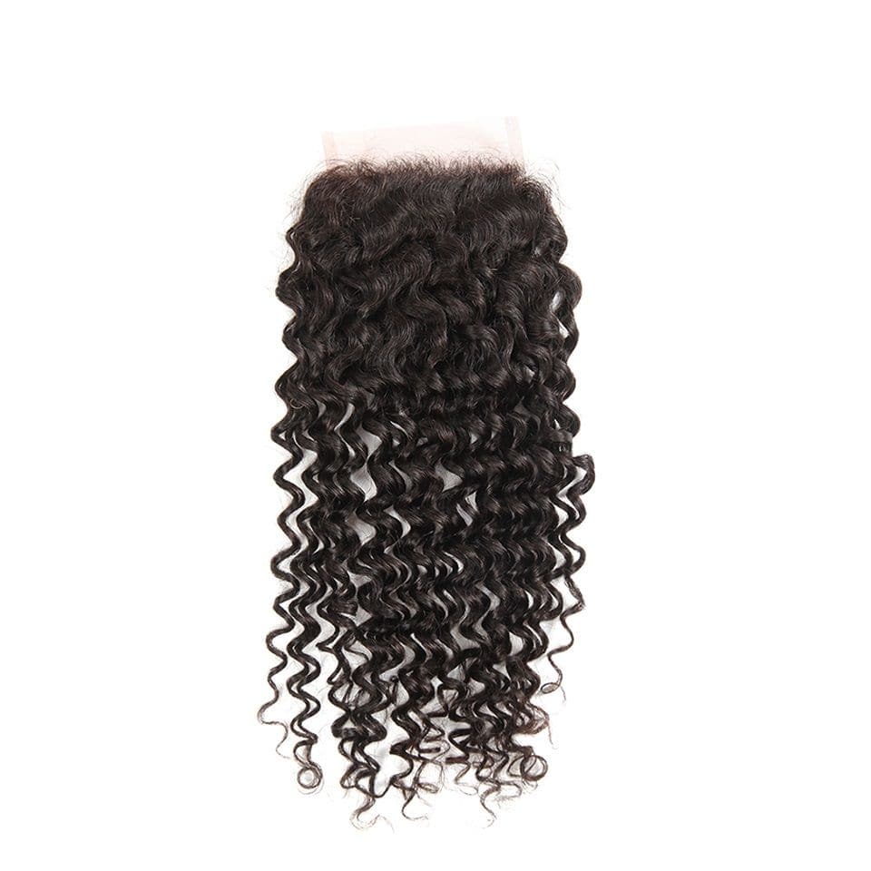 Jerry Curly Bundles with 4x4 Lace Closure 3