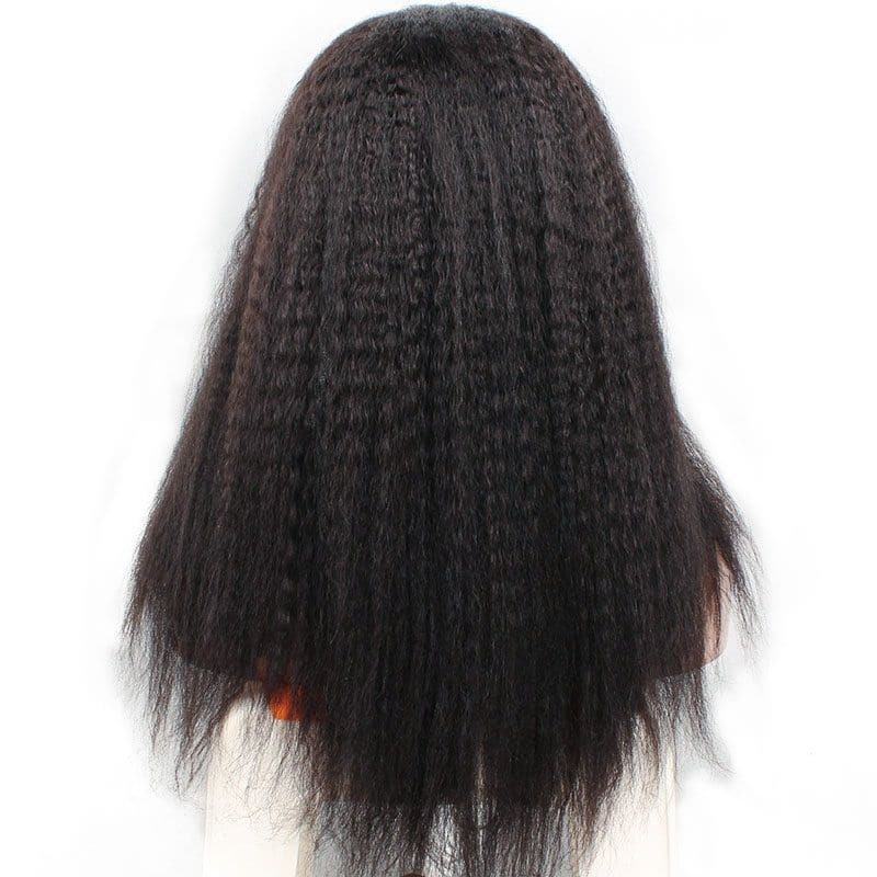 Kinky Straight Human Hair Full Lace Wig 4