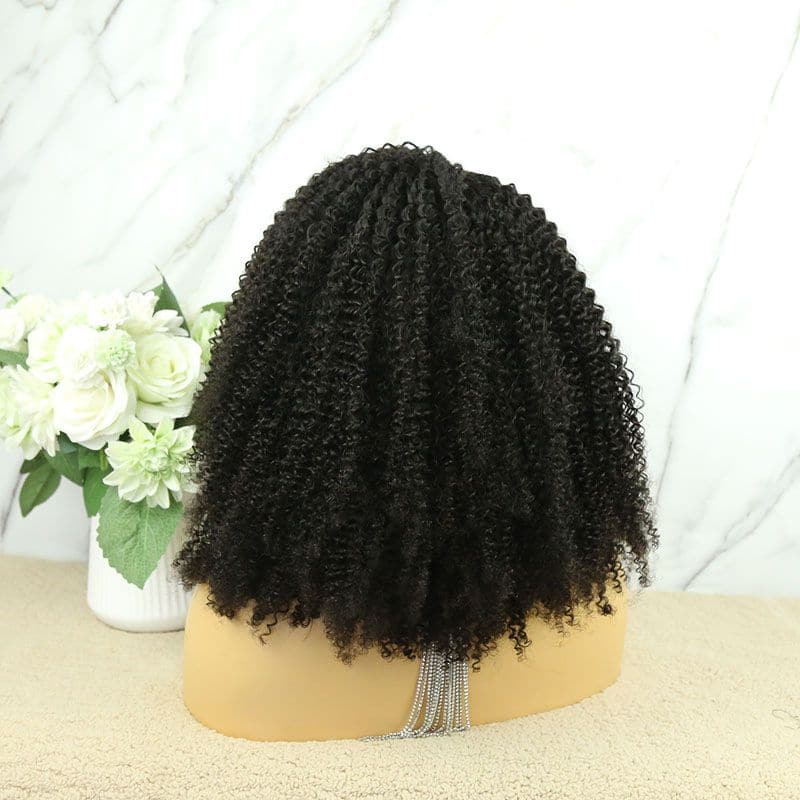 Luna Afro Kinky Curls Human Hair Headband Wig 6