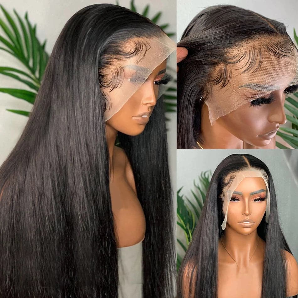 40 inch hd lace straight 13x6 lace front wigs for black woman