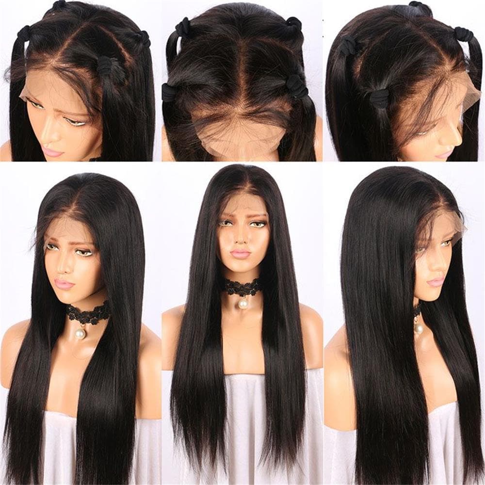Straight Human Hair 13x6 Lace Front Wig 7