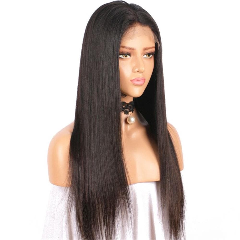 Straight Human Hair 13x6 Lace Front Wig 4