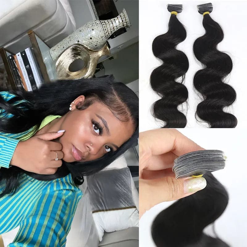 Buy Ywigs Body Wave Tape In Extension – Make yourself a new change