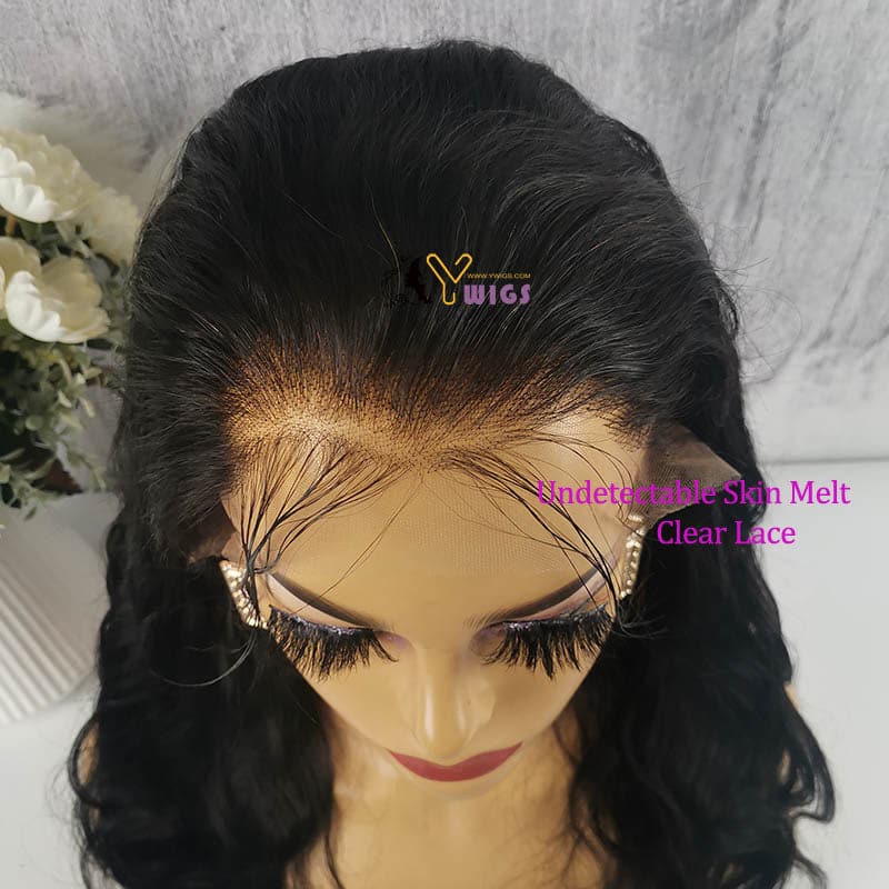 clear lace body wave 13x6 lace front wig 6
