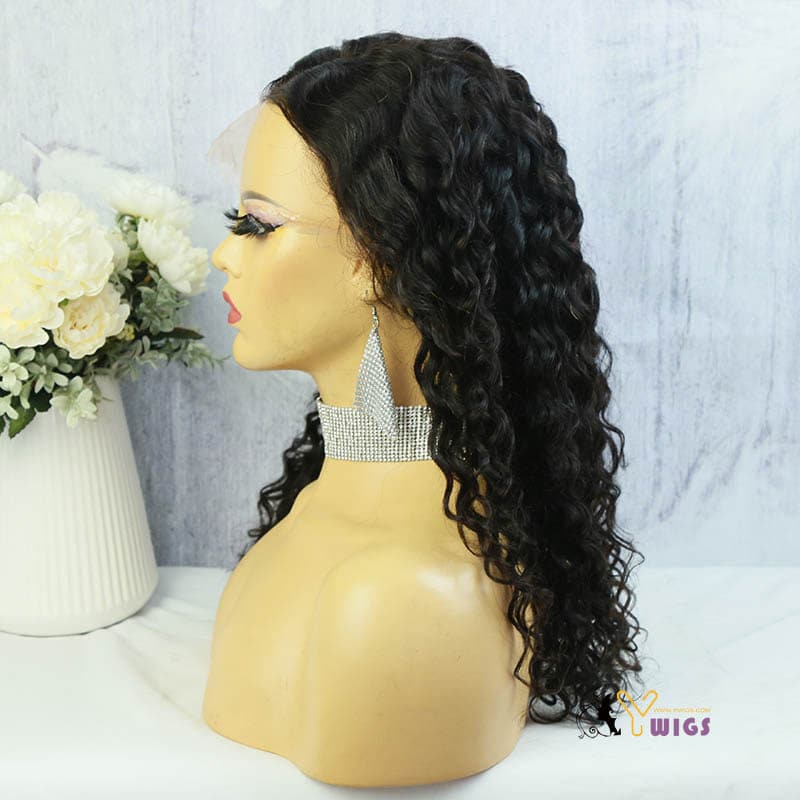clear lace loose wave 13x6 lace front wig human hair 5
