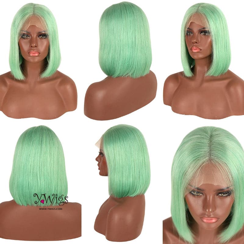 green bob wig photo