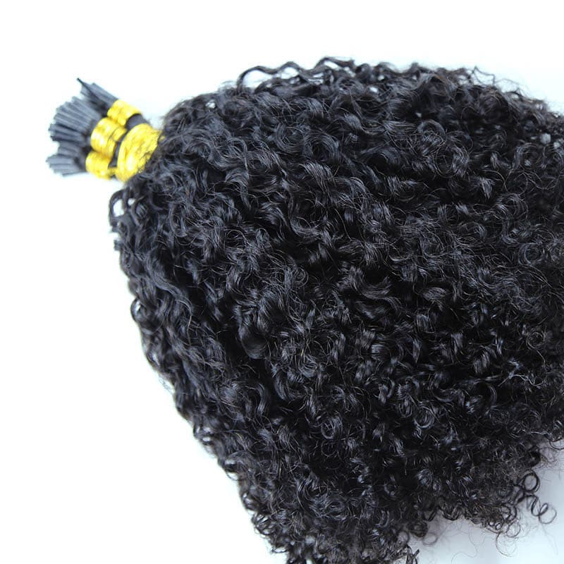 Easy-to-Style Multi-Textured Kinky Curly I Tip Hair Extensions