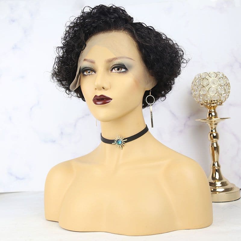 Deep Curly Pixie Cut 13x4 Lace Front Wig 05