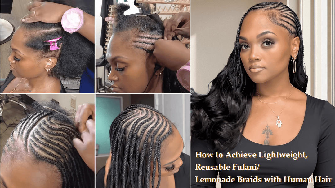 How to Achieve Lightweight, Reusable Fulani/Lemonade Braids with Human Hair - Ywigs