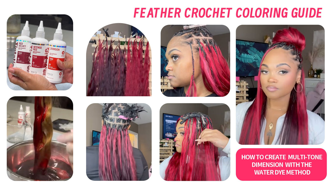Feather Crochet Coloring Guide — How to Create Multi-Tone Dimension with the Water Dye Method