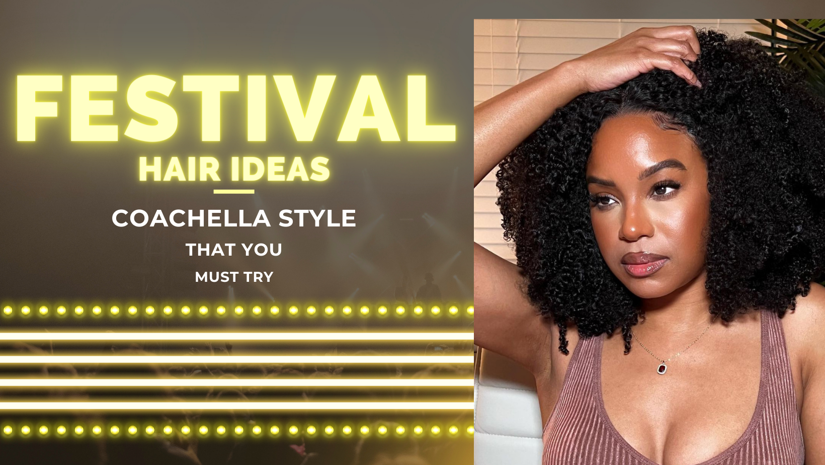 Black Hair Idea For Festivals | Coachella Style That You Must Try!