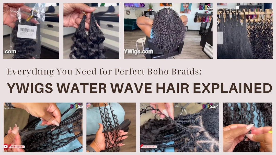 Everything You Need for Perfect Boho Braids Ywigs Water Wave Hair Explained