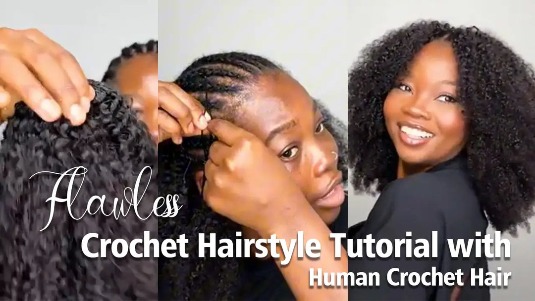 Flawless Crochet Hairstyle Tutorial with Human Crochet Hair