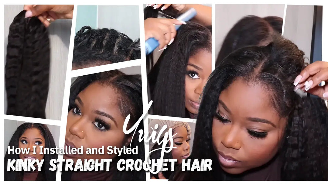 How I Installed and Styled Ywigs Kinky Straight Crochet Hair