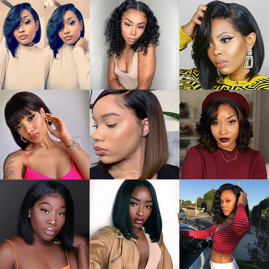 Short Bob with Bang Wigs: Ywigs 2024 Trend