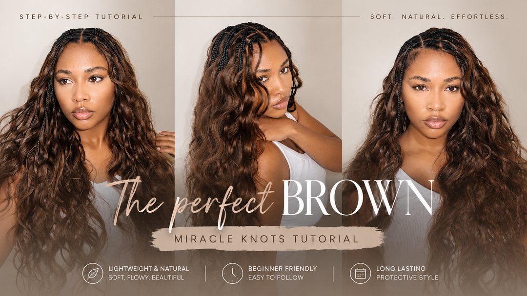 The Easiest Way to Create Soft Boho Braids with Water Wave Feather Crochet Hair