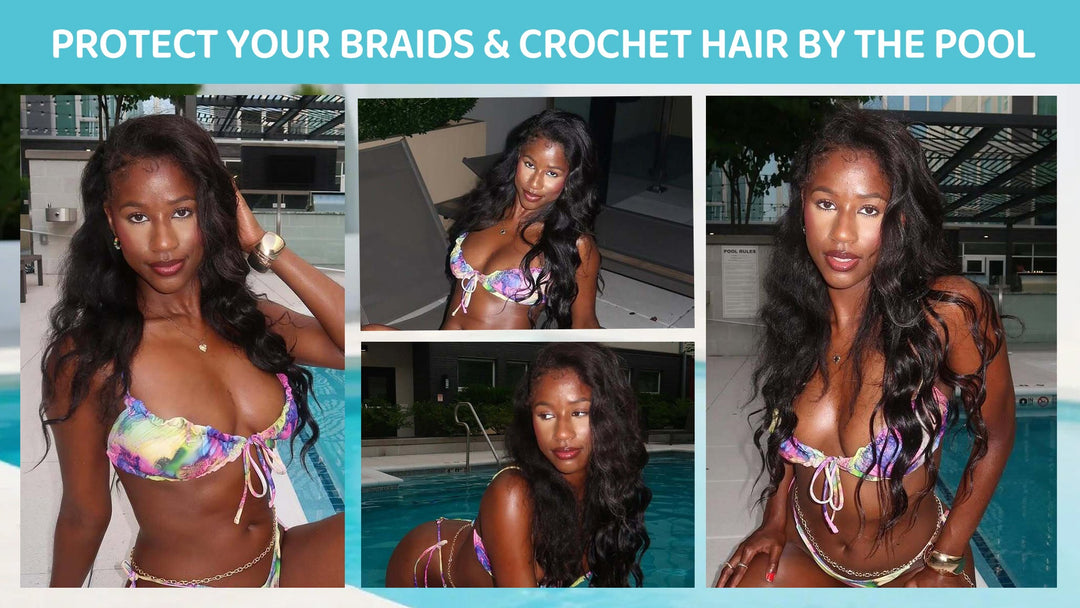 Vacation Swim Guide: How To Protect Your Human Feather Crochet Hair and Your Boho Braids