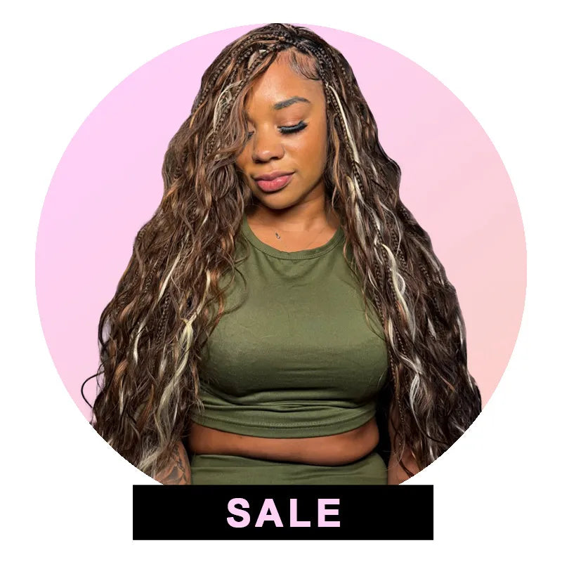 Colored Boho Human Hair Bulk