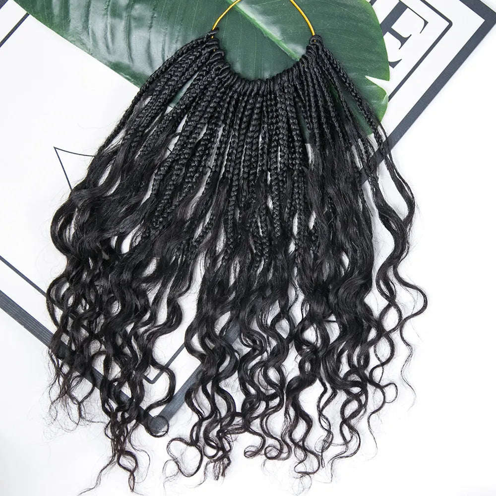 Boho Pre Loop Low-Maintenance Crochet Box Braids for a Chic, Natural Look! – Ywigs