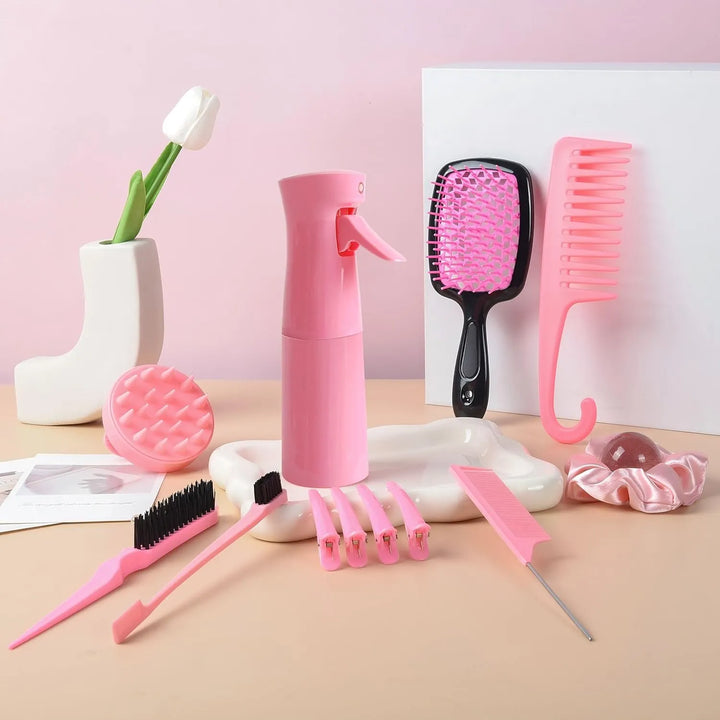 12 pcs hair brush set