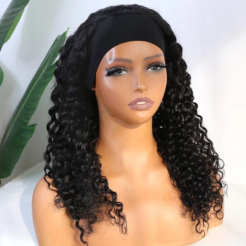 20 inch 150% Density Jerry Curly Y2 Headband Wig For Sale MT231103