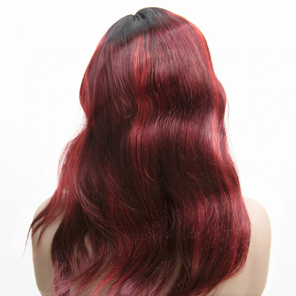 16 Inch 180% Density straight 1x4 Right T-Part Lace Front Wig for Sale