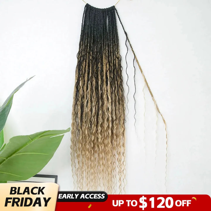 #1B/27 deep wave box braids black friday sale