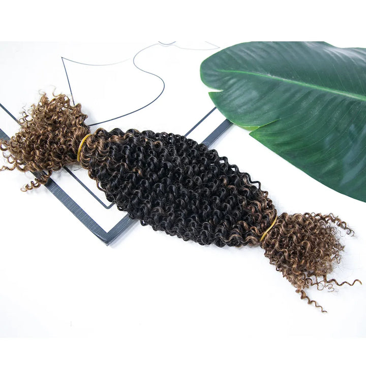 1B/30 Ombre Spring Twist Human Hair Extensions Pre-Separated