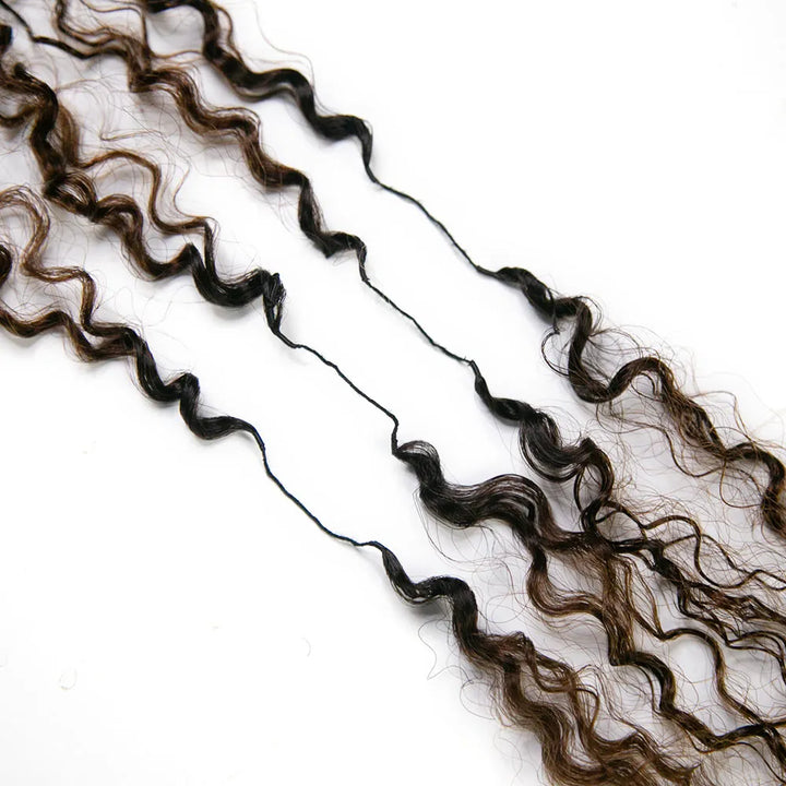 1B/4 Ombre Brown Human Crochet Hair Multi-Textured Kinky Curly