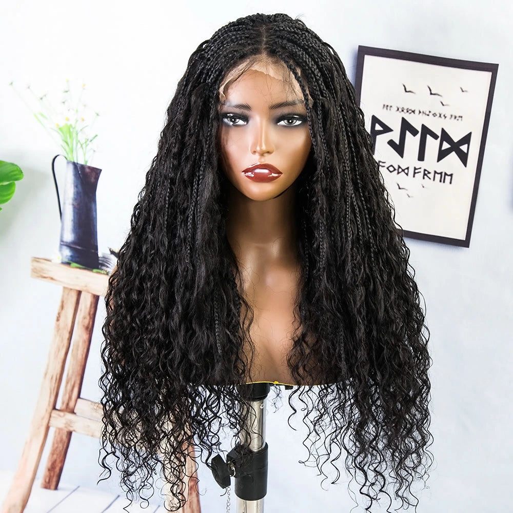 Braided Wigs Human Hair Braided Wig Lace Front Braids – Ywigs