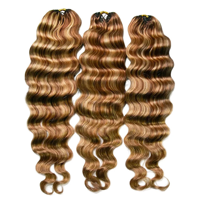 #27/30/613 Mix Color Blend Loose Deep Wave Human Crochet Hair for Miracle Knots