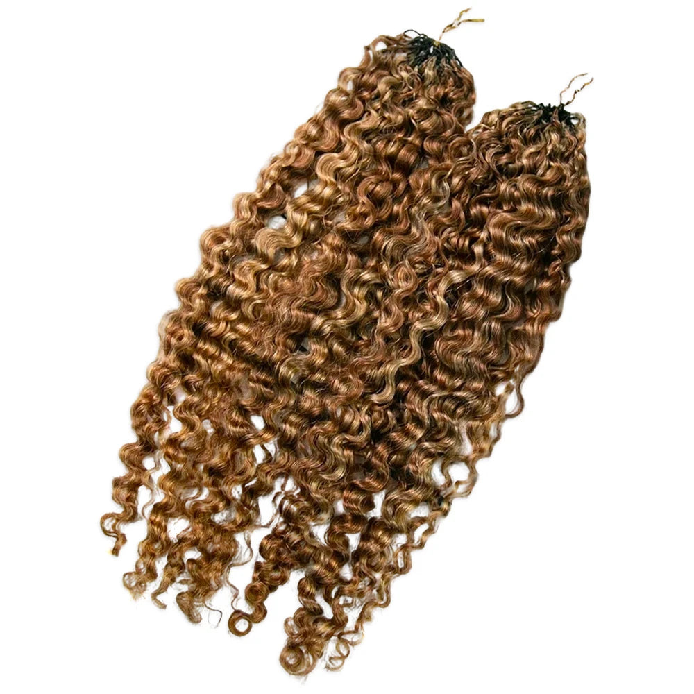#27/30 Mix Color Blend Water Deep Wave Feather Crochet Hair