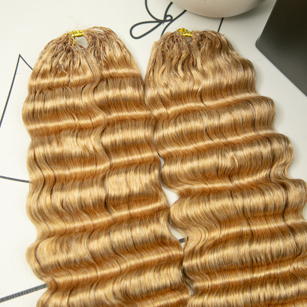 27 Honey Blonde Deep Wave