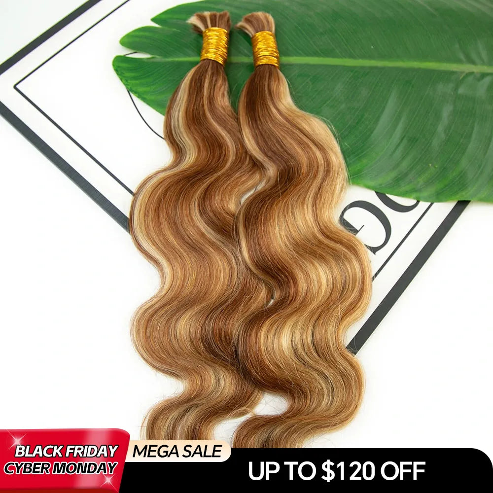 #27/30/613 body wave bulk hair cyber monday sale