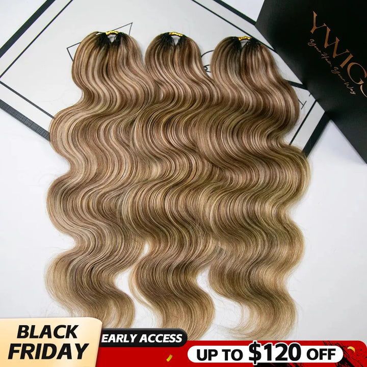 #27/30/613 body wave human crochet hair black friday sale
